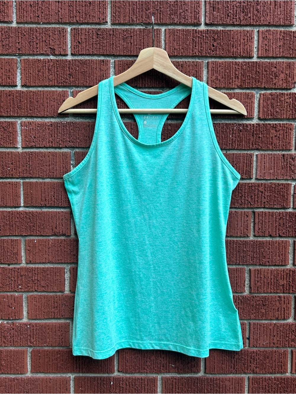 Nike Dri-FIT Racerback Tank Top Mint Green Mesh Athletic Workout Running M